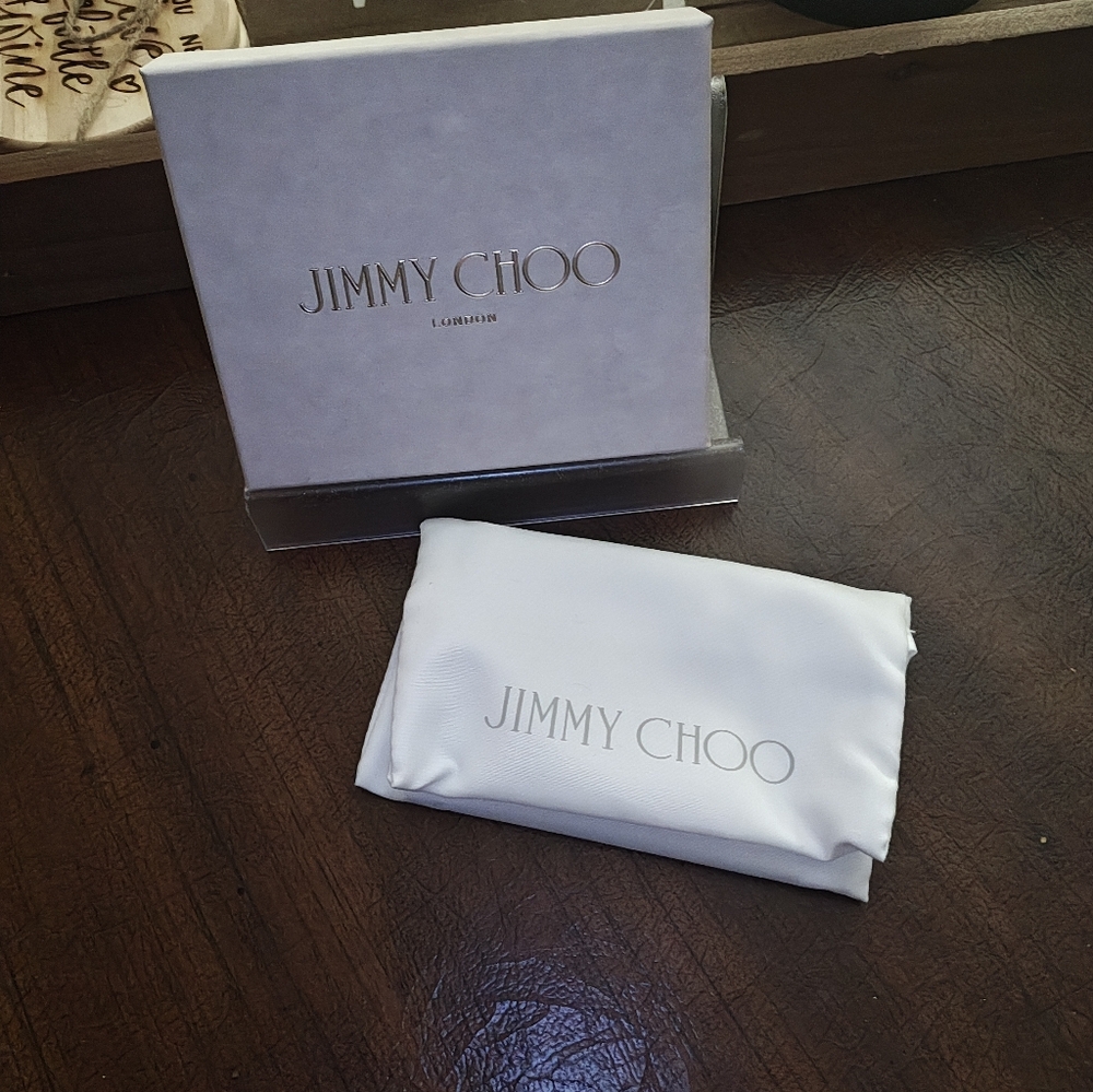 Jimmy Choo Metallic Gold Card Holder - Picture 6 of 9